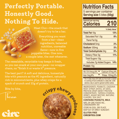 Honey Peanut Oat Protein Bites (10G)