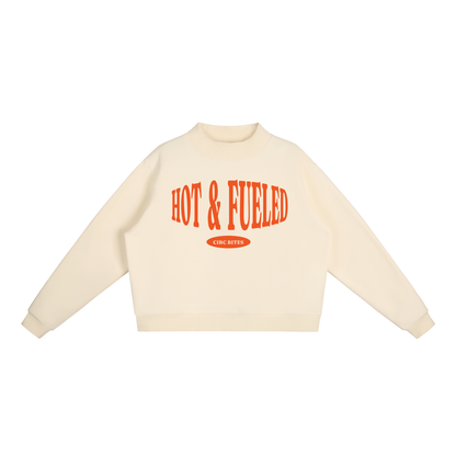 Hot & Fueled Mock-Neck Crew