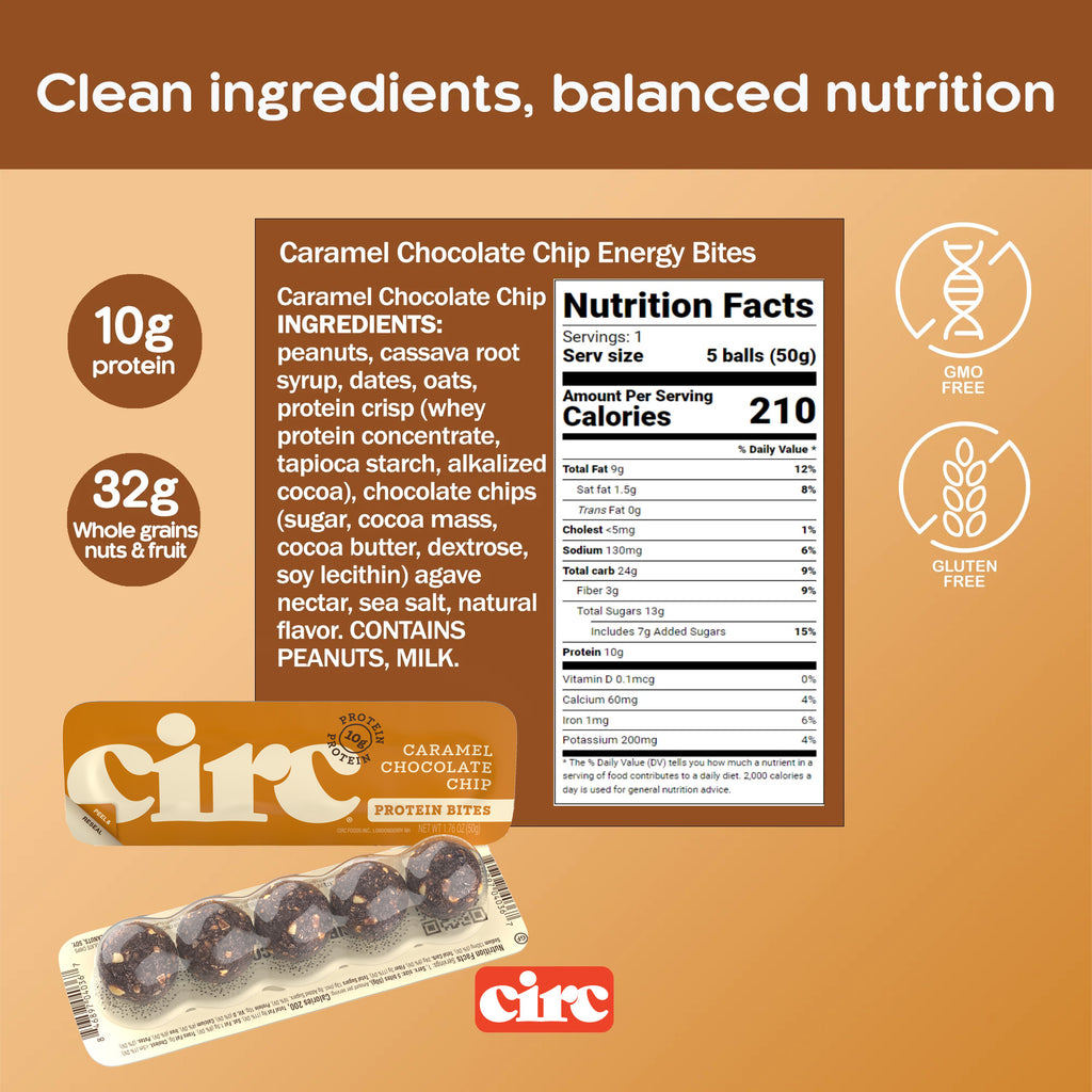 Caramel Chocolate Chip Protein Bites (10G)