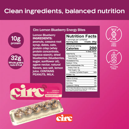 Lemon Blueberry Protein Bites (10G)