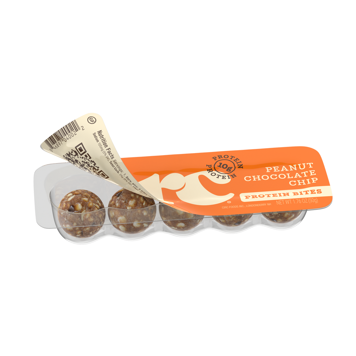 Peanut Chocolate Chip Protein Bites (10G)