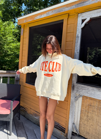 Bite Club Mock-Neck Crew Sweatshirt